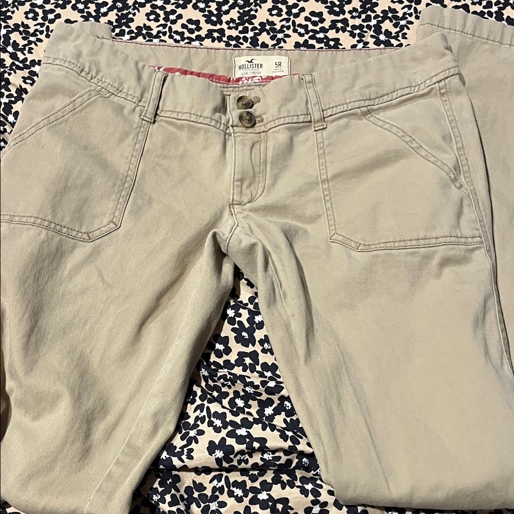 Hollister Tan Boot Cut Jeans Versatile Style